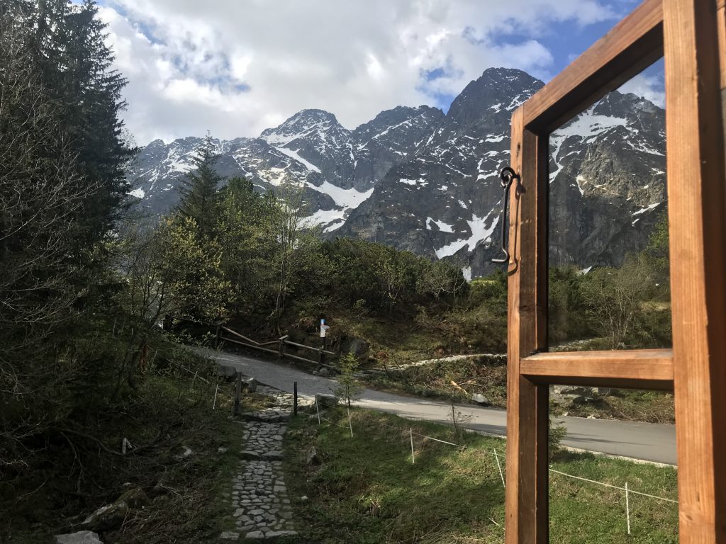 View from window in Morskie Oko (old building) shelter | Poland
