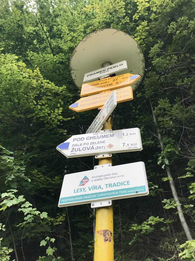 Thru-hike to Kowadło summit in Polish mountains